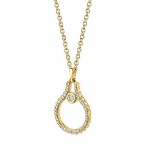 Collier pendentif goutte d'eau pour femme, plaqué or 18 carats, alliage de diamants, chaîne classique, bijoux à porter au quotidien - Product Image 2