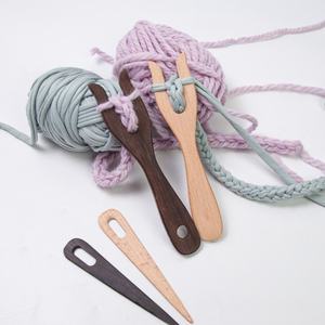 Agujas de madera de haya para tejer y ganchillo, tamaño extra grande, para uso doméstico, nuevas, de exportador indio - Product Image 3