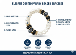 Ensemble collier et bracelet en perles de verre créatives et uniques, bijoux faits main colorés et tendance, collier ras du cou bohème en perles de rocaille pour femmes - Product Image 6