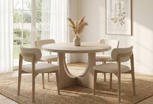 โต๊ะอาหารทันสมัยพร้อมเก้าอี้ 4 ตัว ดีไซน์ตกแต่งสวยงาม รับประกัน 1 ปี ชุดโต๊ะอาหาร 4 ที่นั่งทันสมัย ชุดโต๊ะอาหารขนาดกะทัดรัดสำหรับ 4 ที่นั่ง - Product Image 4