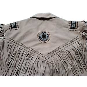 Veste en jean personnalisée coupe-vent délavée couleur unie 100 % coton tricoté style cowboy - Product Image 3