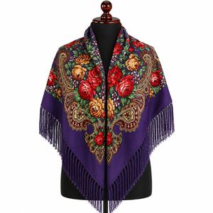 Luxury Cotton <b>Wool</b> Feel Viscose Hijab Scarf Soft Floral Printed Women Shawl Lightweight Fashion Head <b>Wrap</b> Muslim Scarf - Product Image 2