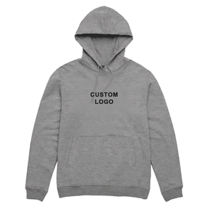 Sweat-shirt à capuche pour homme avec logo personnalisé, en coton French Terry, décontracté, pour l'automne, avec poche avant, imprimé, coupe classique - Product Image 5