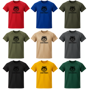 Camiseta Deportiva de Secado Rápido para Hombre, 100% Poliéster/Spandex, Logotipo Frontal, Transpirable, 180g, para Verano, Corte Ajustado, Meeroos Industries - Product Image 1