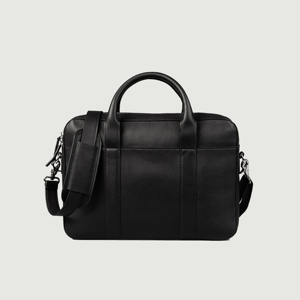 Maletín de Cuero para Portátil, Bolso de Negocios Clásico con Asa, Protector, para Uso en Oficina, Unisex, con Sistema de Transporte al Hombro - Product Image 2