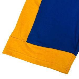 Pantalones Cortos de Forro Polar Sigma Gamma Rho SGRho Azul Dorado, Ropa Griega Premium Unisex, Pantalones Deportivos de Hermandad - Product Image 3