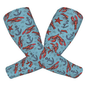 Manchons de bras imprimés élégants, designs tendance, protection UV, taille personnalisée, couleur unie, manchons de compression unisexes - Product Image 1