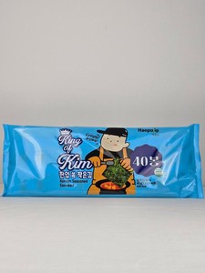 สาหร่ายโนริเกาหลี คิงออฟคิม สาหร่ายอบปรุงรสเกาหลี 40 ชิ้น ขนมขบเคี้ยวแบบแห้ง บรรจุในถุง พร้อมเครื่องปรุงรสกิม สำหรับครัวเรือน อาหารเพื่อสุขภาพ - Product Image 4