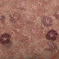 Tissu brodé perlé pour robes de mariée, dentelle perlée en maille, textile sur mesure pour la mode, fournitures pour boutiques et importateurs, commerce mondial