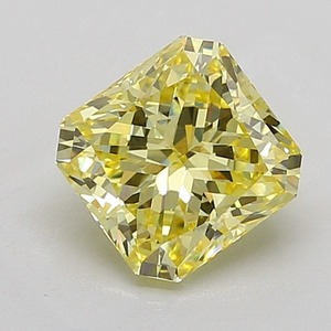 Diamant Jaune Intense Taille Radiant 3,16 Carats Pureté VS1 Polissage EX, Pierre Précieuse Jaune de Qualité Supérieure Cultivée en Laboratoire, Bijoux Jaunes de Qualité Premium - Product Image 1