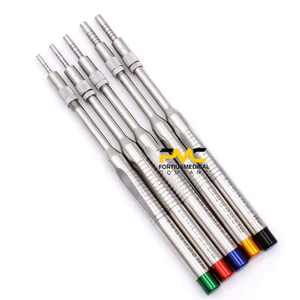 Juego de 5 instrumentos dentales osteótomos con herramientas curvas y rectas para elevación de senos, para procedimientos quirúrgicos dentales - Product Image 2