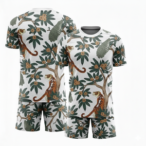 Ensemble de maillots de football personnalisés avec logo par sublimation, uniformes d'entraînement à séchage rapide, kit d'équipe de club, rétro futbol, découpe 100 % automatisée - Product Image 2