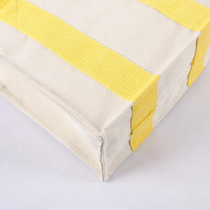 Sac fourre-tout en toile imprimé personnalisé avec logo et lettres, robuste, réutilisable, extra large, pour la plage, les courses, avec poignée d'épaule - Product Image 3