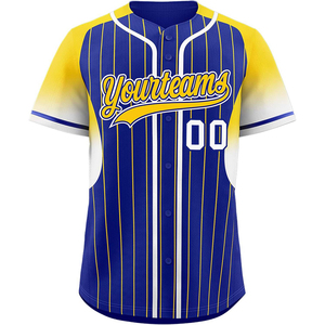 Maillot de baseball personnalisé grande taille en maille respirante, matière écologique, séchage rapide, coupe performante pour adultes, tailles d'équipe - Product Image 1