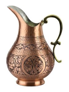 Carafe à eau en cuivre gravée, meilleure qualité au prix de gros, nouvelle arrivée, design fantastique, cadeaux de déménagement - Product Image 3