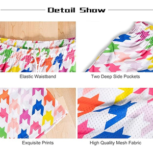 กางเกงขาสั้นลายพรางโลโก้แบบกำหนดเองสำหรับผู้ชาย ผ้าฝ้ายหนานุ่ม กางเกงออกกำลังกาย พิมพ์ลายแบบซับลิเมชั่น กางเกงวิ่งฟิตเนส มีเชือกผูก - Product Image 6