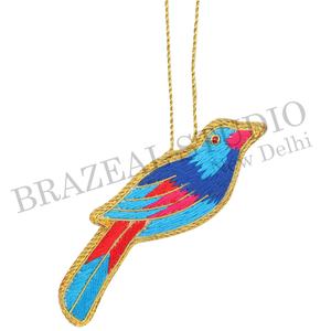 โรงงานผลิตเครื่องประดับต้นคริสต์มาสแบบสั่งทำ ปักด้วยลูกปัด ผ้ากำมะหยี่ ผ้าซาติน  งานแฮนด์เมด  เป็นมิตรกับสิ่งแวดล้อม  ด้วยด้ายสีทอง  แบรนด์ Brazeal Studio - Product Image 4