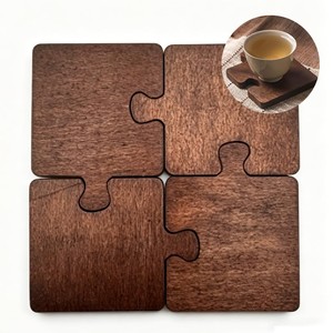 Teak <b>Wood</b> <b>Coasters</b> and Trivets Eco-friendly Modern Home Use OEM Custom Wholesale | Aqudus Saleem India - Product Image 2