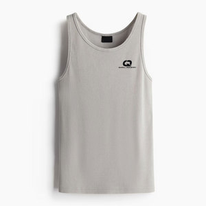 Camiseta sin Mangas para Hombre, Tejida, Transpirable, de Poliéster/Algodón, para Entrenamiento Atlético, de Secado Rápido, Suministro Directo del Fabricante - Product Image 1