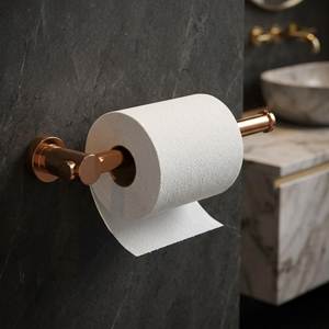 Durable Gold Bathroom <b>Tissue</b> <b>Paper</b> Holder Wall Mount Toilet Roll Stand Rust Proof Metal OEM Manufacturer Bulk Supplier Export - Product Image 5