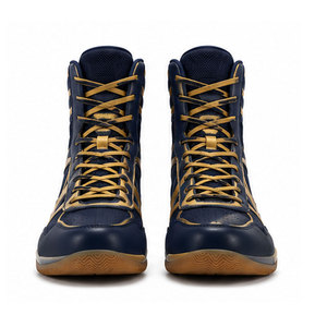 Chaussures de boxe professionnelles avec soutien de la cheville et chaussures de boxe haut de gamme pour l'entraînement compétitif - Product Image 1
