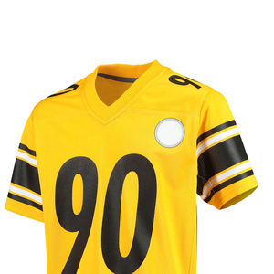 Maillot de hockey sur glace personnalisé en polyester 2025 – Vente en gros, haute qualité, dernier design, tenue de sport d'équipe, maillot de football américain - Product Image 4