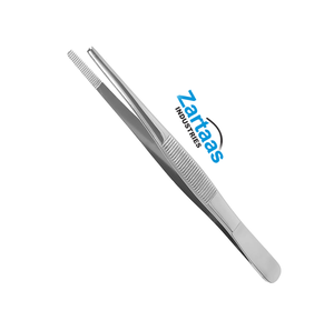 Pinces chirurgicales standard sans dents en acier inoxydable de haute qualité, largeur moyenne 14 cm – Fabricant et exportateur d'instruments chirurgicaux - Product Image 6