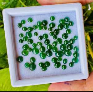 Natural Myanmar <b>Jade</b> Green Round Oval Shapes Gemstones Loose Stones For Jewelry Making <b>Rings</b> Pendants High Quality - Product Image 6