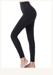 High Waist Full Length <b>Yoga</b> Leggings <b>With</b> <b>Pockets</b> Solid Color Seamless Stretch <b>Pants</b> Women's Workout Gym Wear - Product Image 3
