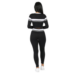 Conjunto Deportivo para Mujer, Bra Deportivo y Leggings de Compresión, 100% Algodón, Secado Rápido, Sin Costuras, para Entrenamiento - Product Image 2