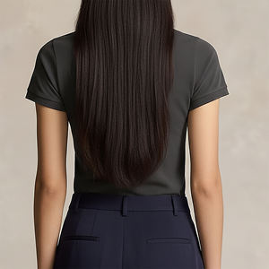 Camisas de Mujer 100% Algodón OEM/ODM, 300 Gramos, Corte Regular Cómodo, Color Sólido, Logotipo Bordado Personalizado, Secado Rápido para Verano - Product Image 2