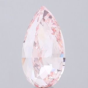 Diamant de culture en forme de poire, rose vif, certifié IGI, clarté VS2, polissage excellent, CVD, pierre non montée pour joaillerie fine - Product Image 3
