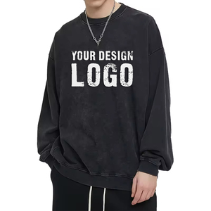 Sudadera informal básica lavada para hombre, de algodón de alta calidad 420g, estilo Fried Snowflake, holgada, con capucha - Product Image 3