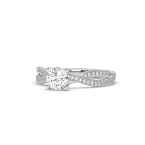Anillo Elegante Certificado AJRETAIL para Mujer, Oro Blanco de 14 Quilates con Diamante Cultivado en Laboratorio de 0.958 Quilates, Claridad VS1, Color F - Product Image 2