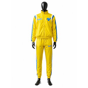 Survêtement de football décontracté OEM pour l'hiver, coupe-vent, respirant, anti-UV, imprimé, manches brodées, pour entraînement de club adulte - Product Image 4