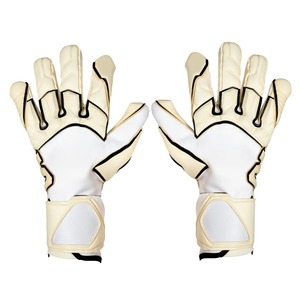 Football Goalkeeper Gloves Full Finger Latex Hook and Loop Silicone Printing Non-Slip Breathable Adjustable Wrist <b>Strap</b> Unisex - Product Image 1