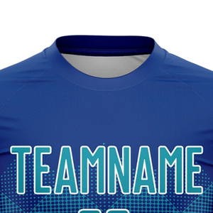 Maillot de football personnalisé, motif futsal, homme/femme, col rond 3D, manches courtes, léger, écologique, respirant, 100% coton - Product Image 3