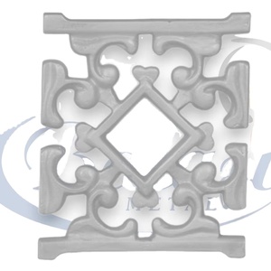 Gujarat Residential Steel Heavy Duty Cast <b>Iron</b> Garden Gate Parts Attachment <b>6</b>" Height Grey Smooth Finish Polished Durable Eas... - Product Image 1