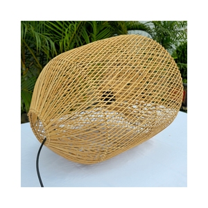 Pantallas de lámparas de ratán ecológicas para restaurantes, hoteles, complejos turísticos, parques de atracciones y salas de estar - Product Image 4