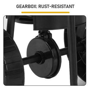 Spargitore per Trasmissione di Prodotti Agricoli da 70 libbre, con 15 Livelli di Regolazione, Spargitore a Spinta Manuale per Prato, 8 Pneumatici All-Terrain per Fertilizzanti - Product Image 4