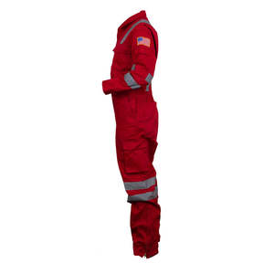 Overoles de alta visibilidad Premium con cremallera en la pierna 3XL Producto de seguridad rojo - Product Image 4