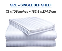 100% sábanas de algodón para Hotel 400TC buena calidad patrón de rayas Lino portátil y sábana doblada funda de almohada y juegos de fundas nórdicas