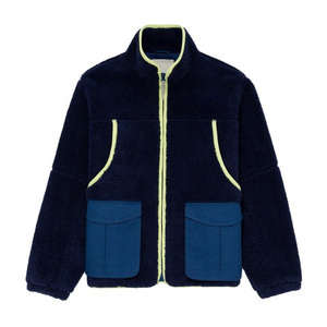 Men's Sherpa <b>Jackets</b> Quick Dry Solid Color Stand Collar Zipper Top Waterproof Windproof New Trending Wholesale High Quality - Product Image 4