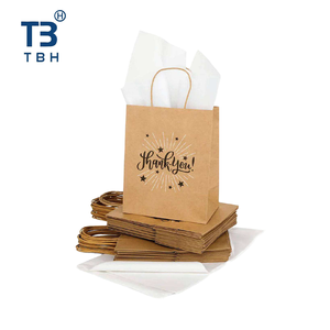 Sac en papier torsadé de qualité supérieure, 270x210x110mm, idéal pour les commerçants, les vendeurs et l'emballage. - Product Image 6
