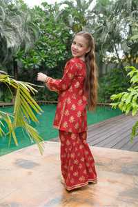 Customized <b>Kids</b> Summer Party Dresses Attractive Indian Style Shalwar Kameez Suits Embroidered Lawn Casual Womens dresses - Product Image 6