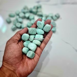 Piedra preciosa pulida de amazonita natural para la curación de Reiki Feng Shui, decoración del hogar, artesanía de piedra semipreciosa - Product Image 2