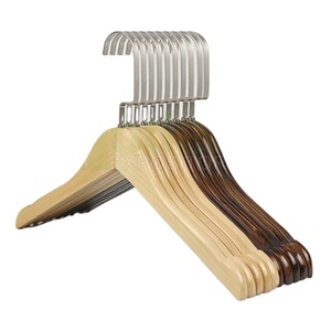 SOUVENT FAIT MAIN MEILLEUR Style Boutique de haute qualité un cintre en bois Lotus de qualité avec encoches avec cintre de costume de barre - Product Image 2