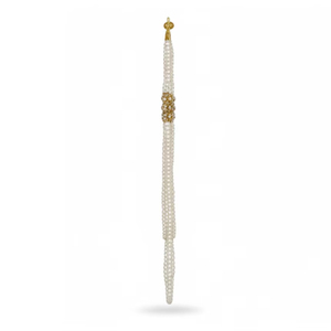 Handmade Natural Pearl Moti Mala Necklace Classic Geometric <b>Rope</b> <b>Chain</b> Beaded Jewelry Unisex Wedding Bulk Supply Beads - Product Image 4