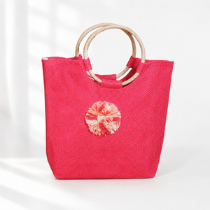 Eco Friendly Jute Tote <b>Bag</b> with Strong Handles | Reusable Shopping Carry <b>Bag</b> |Durable Natural Fiber <b>Bag</b> for Grocery Travel Daily - Product Image 1