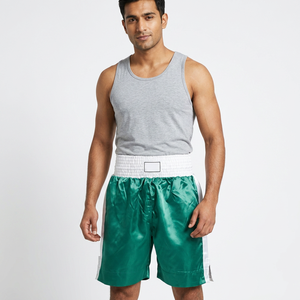 Shorts de Muay Thai respirants pour hommes Five B, en tissu polyester durable et respirant, avec ceinture épaisse extensible, pour la boxe et les arts martiaux - Product Image 2